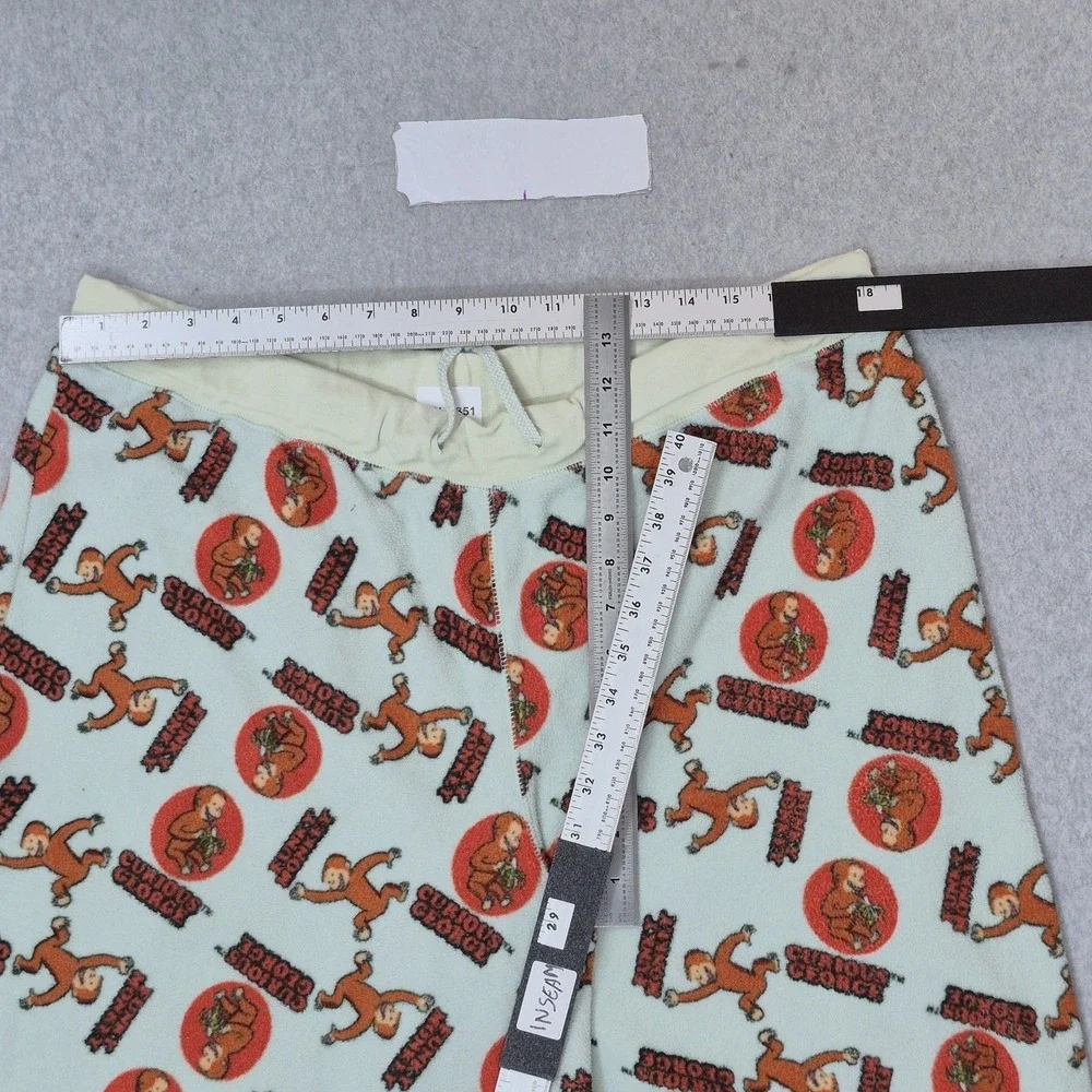 VINTAGE Curious George Men Sleepwear XXL Pajama Pants Sweatpants Fleece